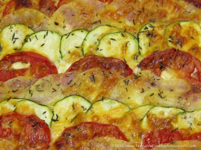 Martha Stewart's Potato, Zucchini, and Tomato Gratin - Everyday Cooking ...