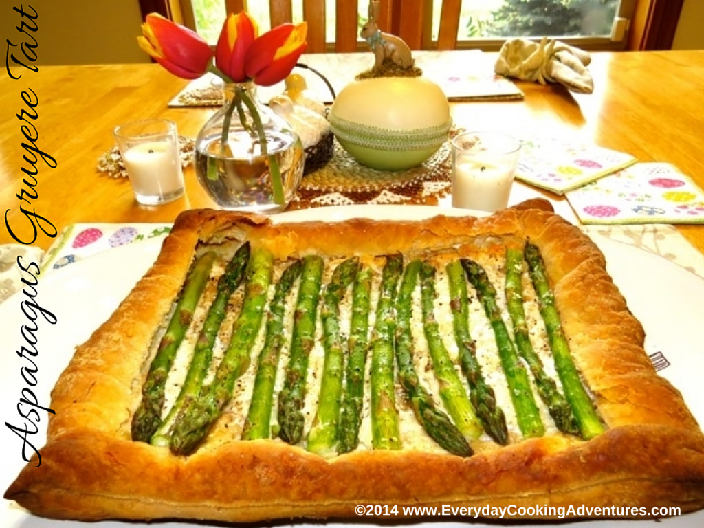 Asparagus Gruyere Tart ©EverydayCookingAdventures2014