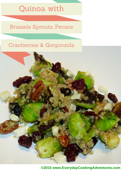 Rachel Schultz's Pan-Seared Brussels Sprouts with Quinoa, Cranberries ...